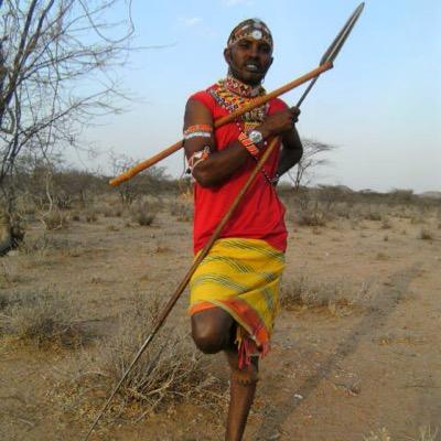 Doing Samburu cultural music- artist.