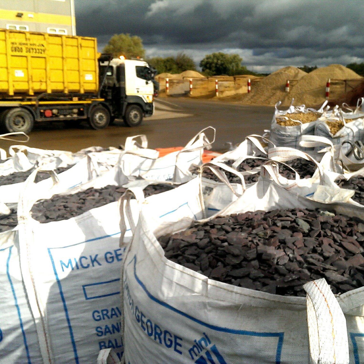Ideal for smaller projects or tighter spaces, we offer a range of #aggregates including #sand #topsoil #gravel #granite #ballast & #slate in handy #bulkbags
