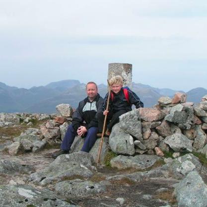 Climbing hills, follow-following (Glasgow) Rangers, Pittsburgh Steelers & generally being driven bonkers by my son, my daughter & her indoors.