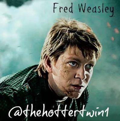 Hi im fred the hotter twin to george. My girlfriend @princessmione hurt her and I will hurt you. #hprp