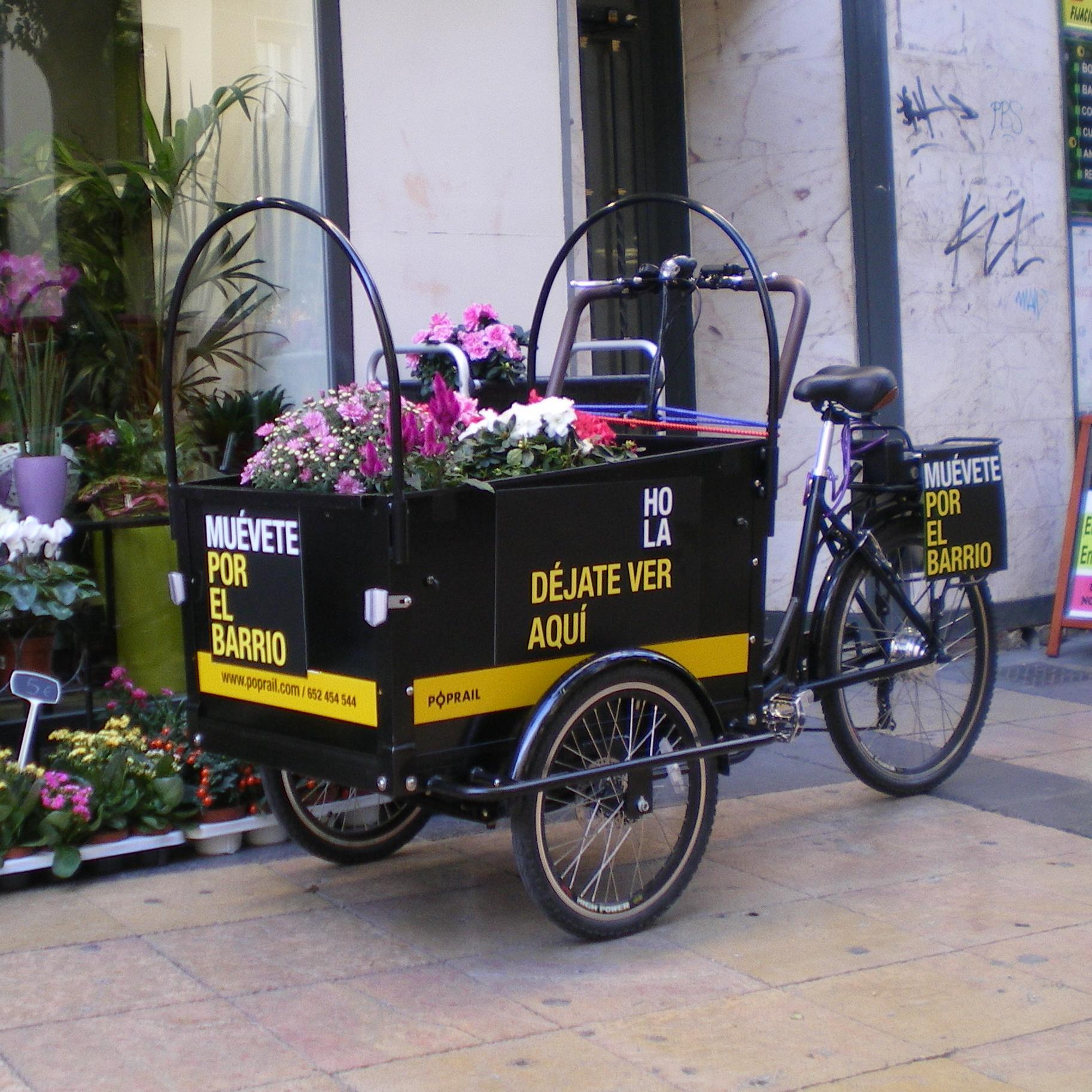 PopRail's profile picture. Muévete de una forma divertida y respetuosa con el medio ambiente. Con nuestros triciclos de carga eléctricos hacemos tu reparto más original..o te lo haces tú