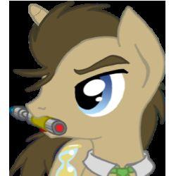 Ello! Im Doc. Whooves! I Travel through Time and Space now isn't that Timey Wimey! #RP
