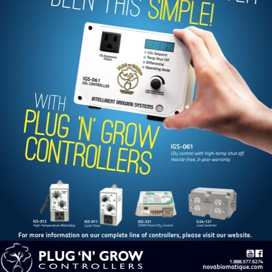 Indoor gardening made simple with the Plug N Grow Controllers. We have been in the industry for more than 15 years, we know what you need!