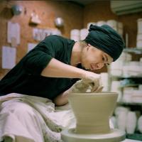 陶芸家　青木良太　黒陶金皿S 陶芸家 青木良太 黒陶金皿S 黒陶金瓷板皿 - 陶芸
