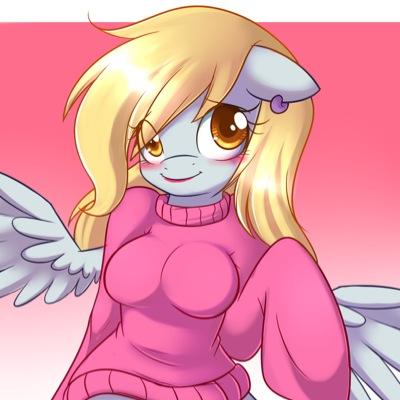Just the adorable, derp eyed, klutz of a mailmare, the one and only Derp-- Ditzy Hooves! I just don't know what went wrong! //#AnthroPonies +18 RP