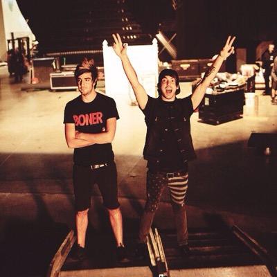 I play guitar for a dumb band called All Time Low.