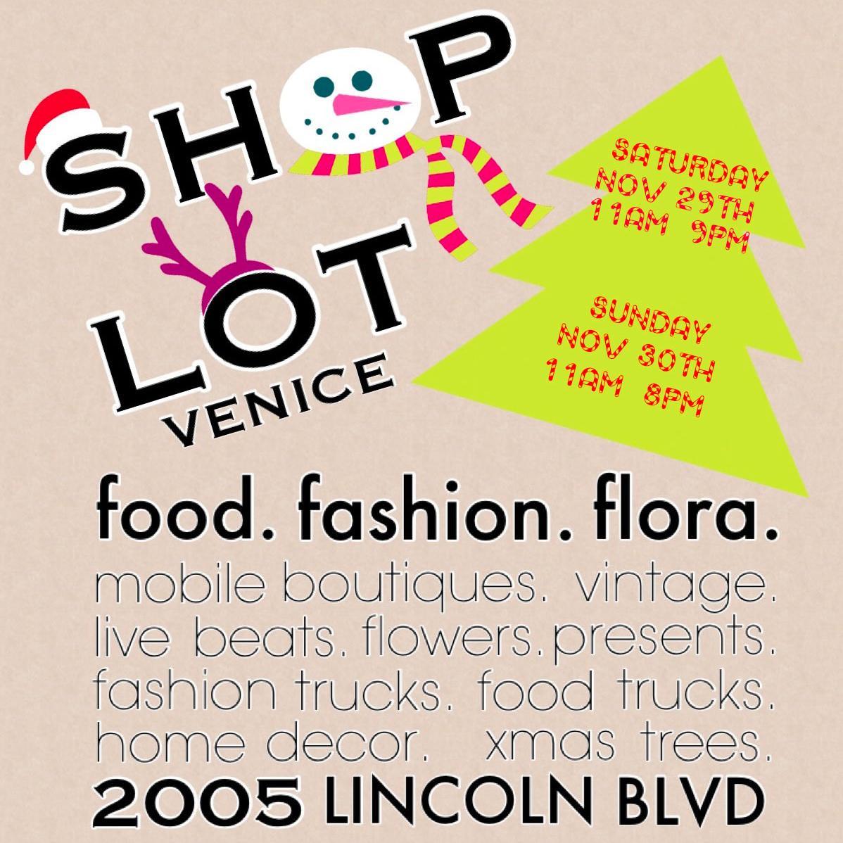 The Shop Lot LA is a moving shopping lot featuring LA's Retail Trucks, indie designers, artists & food trucks!
