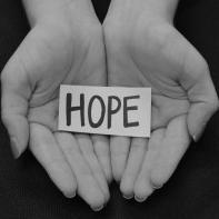 Tweeting about hope at every opportunity.