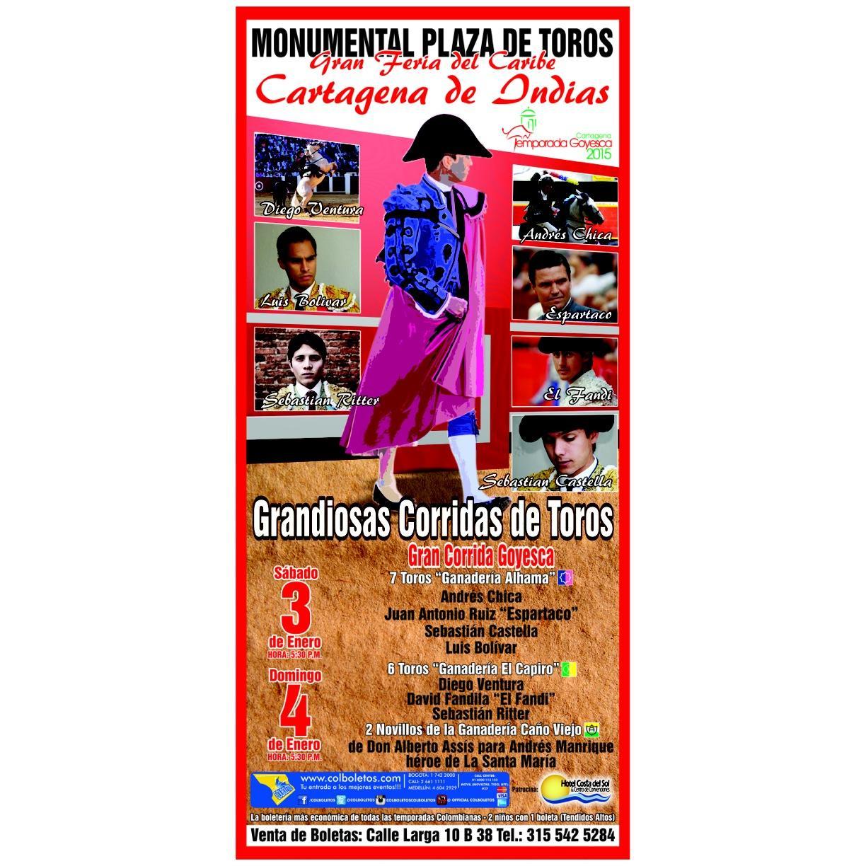 La Corrida Goyesca de Cartagena es la cita más especial de la temporada de verano del Corralito de Piedra