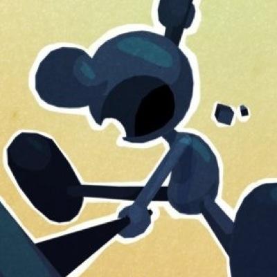 Equipped with a hammer and a sign, this two-dimensional citizen of the Flat Zone is one odd force to be reckoned with. [Smash RP]