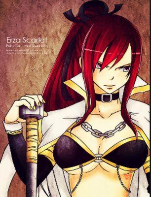 Hello I'm Erza. I am a fairytale wizard....2nd class wizard. For your information don't fucking touch my strawberry cake.