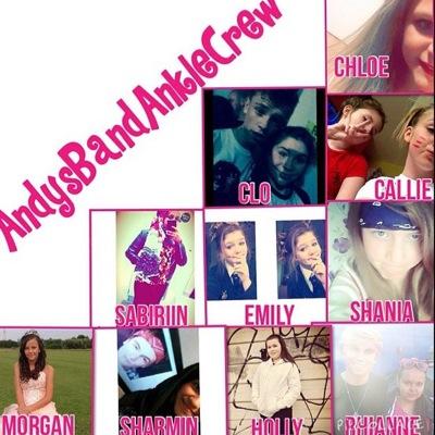 andysbandankle1's profile picture. We are andysbandanklecrew! there is Emily, Sharmin, Sabiriin, Holly, Rhianne, Morgan, Shania, Chloe and Clo! We love The Alphadog Family!