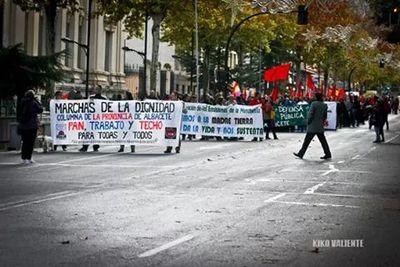 Marcha de la Dignidad. Este es el Twitter de la Asamblea de Albacete