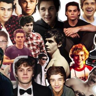 Hot guys collage
