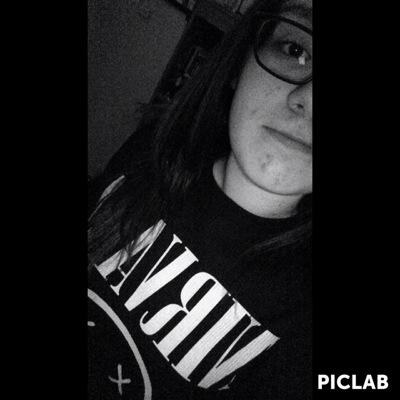 In a band called Failing silence . (￣^￣)ゞ Spends my life failing school and listening to bands. Gamer Girl, serious shit.