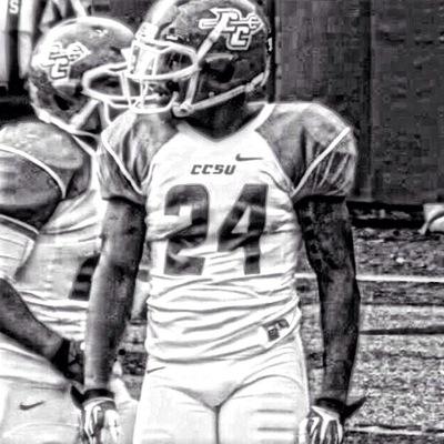 Safey for Central Connecticut State #24 #Humble&Hungry If you want something you never had you must do something you've never done #ReeseFamily on my back