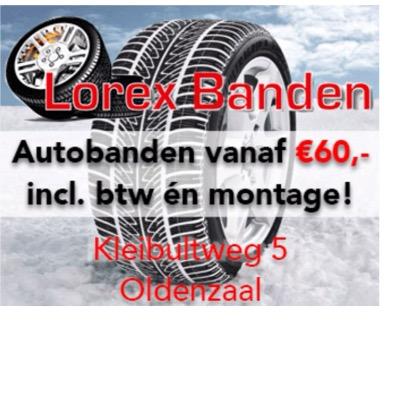 Lorex Banden Oldenzaal, nieuwe A-merken en budget banden, montage ook mogelijk.
