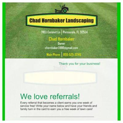 chad hornbaker landscaping