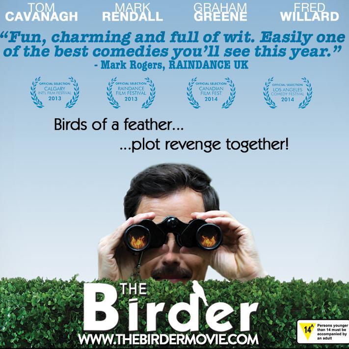 A revenge comedy set inside the world of birdwatching, starring Tom Cavanagh, Mark Rendall, and Fred Willard. AKA The Bird Men in the U.S. Directed by @tbezaire