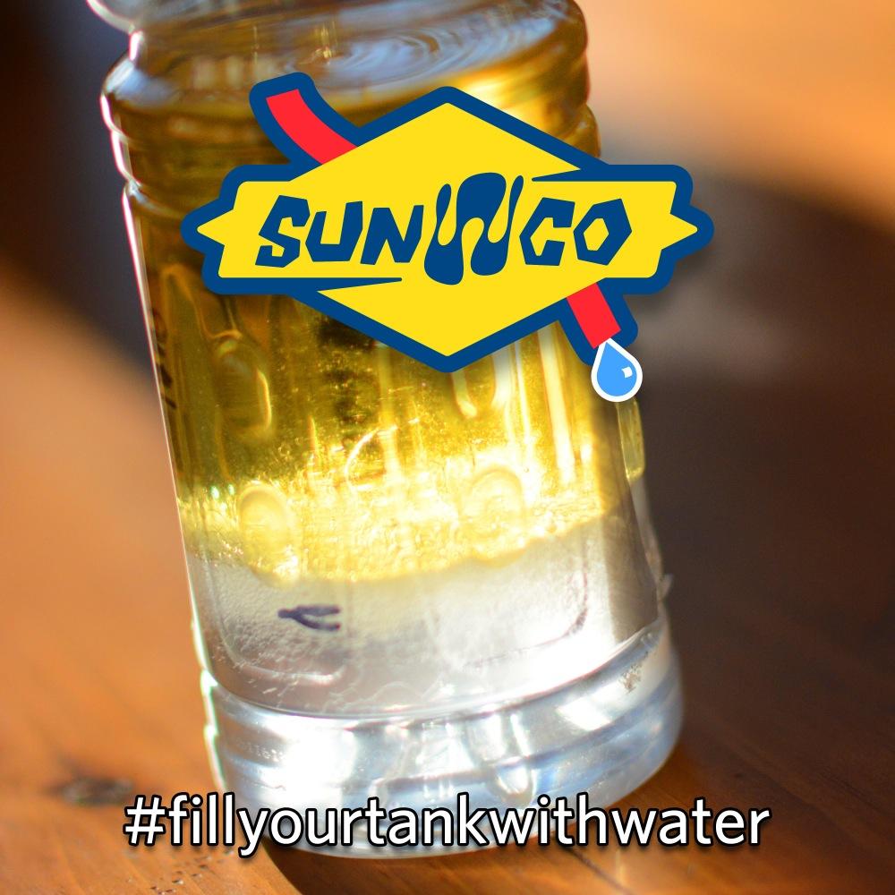 On November 2, 2014, I filled my tank from a pump labeled Ultra 93, and nearly half was water.  Nobody at Sunoco will return my calls. Hello Twitter!