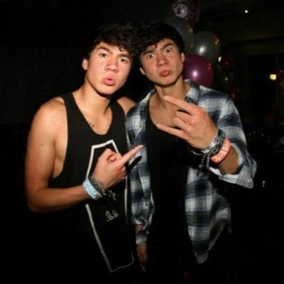 hii! we're the Hood twins, Calum and Thomas. you can tell us apart by the blonde streak ://