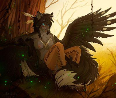 Fallen Wolf angle that can hide her wings #OpenRP #OpenDM #RapeIfWant