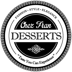Chez Fran Desserts provides gourmet custom desserts for personal consumption and sweet table services for corporate functions and milestone celebrations.