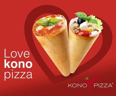 Kono Pizza - pizza in a cone....SAY WHAAAATT?! Yeah that's right, a pizza in a cone! 
It all started in Italy in 2002 and has now flown its way to the UK!