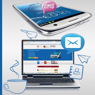 DRPU Bulk Sms software send instant message from your laptop using DRPU Bulk Sms software
