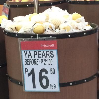 Ya pears?