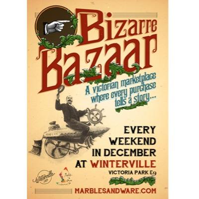 Marblesandware's profile picture. Creating immersive, theatrical and affordable live events to bring the work of emerging artists to a wider audience. Hosting the Bizarre Bazaar @WintervilleLDN