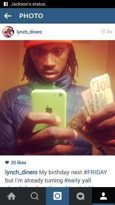 I stay Facing No FaceTime wugaworld bitch!! 74ooDaGang TayCityK 8/0k im not chasing nobody if u got my Phone FMOIG:Lynch_dinero im DINERO lil (O) stop Lurking!!