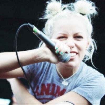 badass babe in band.