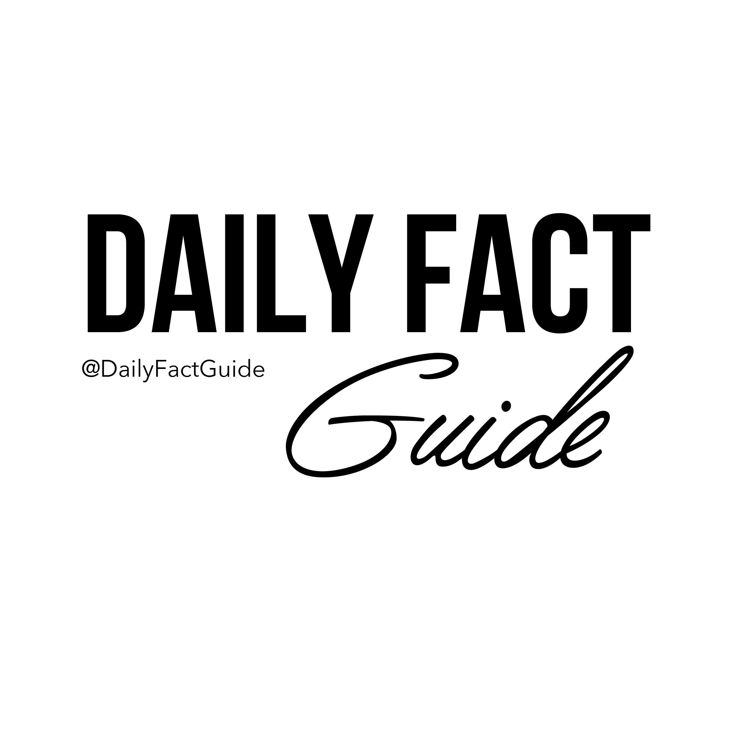 Facts about anything and everything. Email us and we'll share your facts - DailyFactGuide@hotmail.com