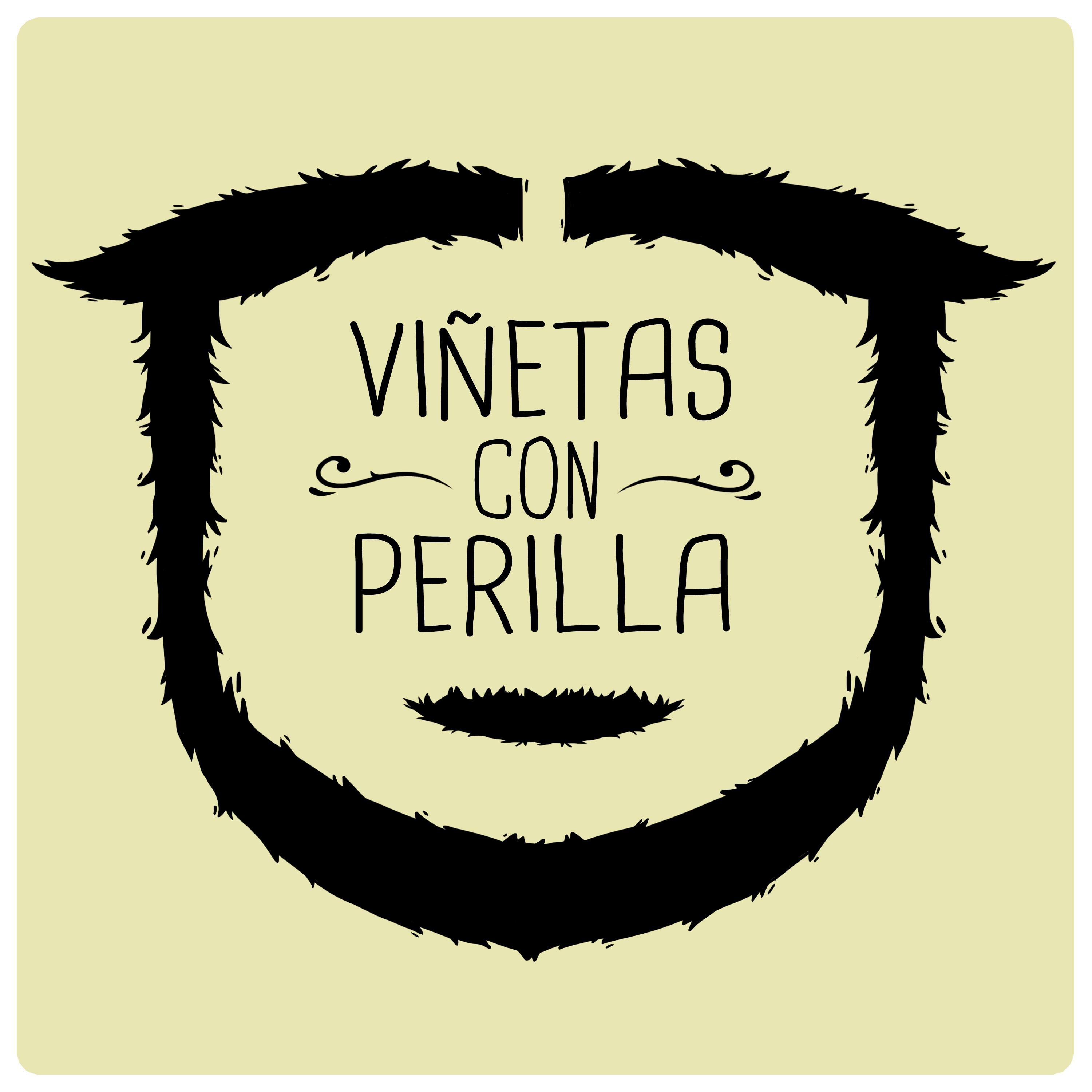 La dibujanta M.Fernández, conocida como @efe_material, y el guionista @Enrique_Herrero, conocido en su casa, unen su t̶al̶e̶n̶tontuna para crear @VconPerilla