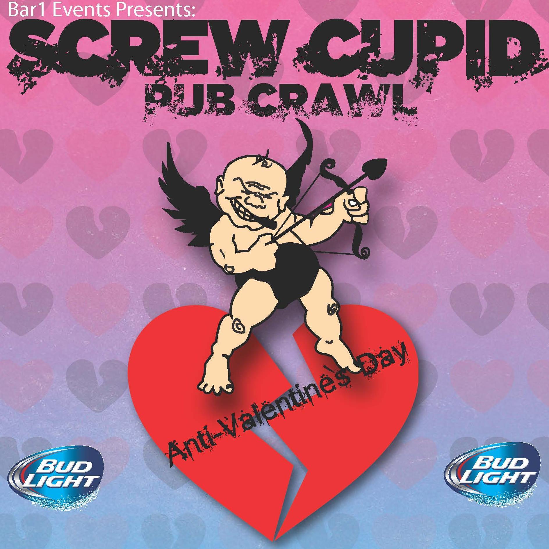 Calling all sexy Chi-Town singles! 
Join us for the Pub Crawl that started it all!
It's the 16th Annual Screw Cupid Pub Crawl!