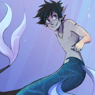 Your name is John Egbert and you are a majestic merman who is quite peculiar :B (Merstuck!John) (Mute!John) (+18) (Writter is @RussianQueen_ )