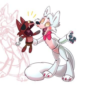 H-Hello there, I am Mangle! I am the animatronic in Kid's Cove, beware of me during the night! ~ Female, Taken by @Chio_Fnaf ~ Fnaf Rp or Any Rp