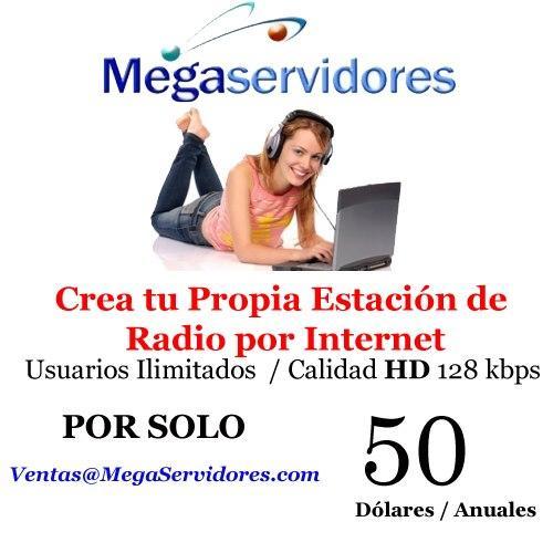 Te Gustaría tener tu propia estación de Radio por Internet, transmitir música, enviar saludos, comerciales etc, sígueme y te diré como.