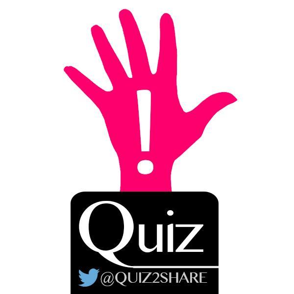 OFFICIAL TWITTER QUIZZES. How to Post a quiz: 1. Follow us 2. Mention @Quiz2Share for RT. 3. A new quiz is posted every 10 mins. 4. Test your IQ.