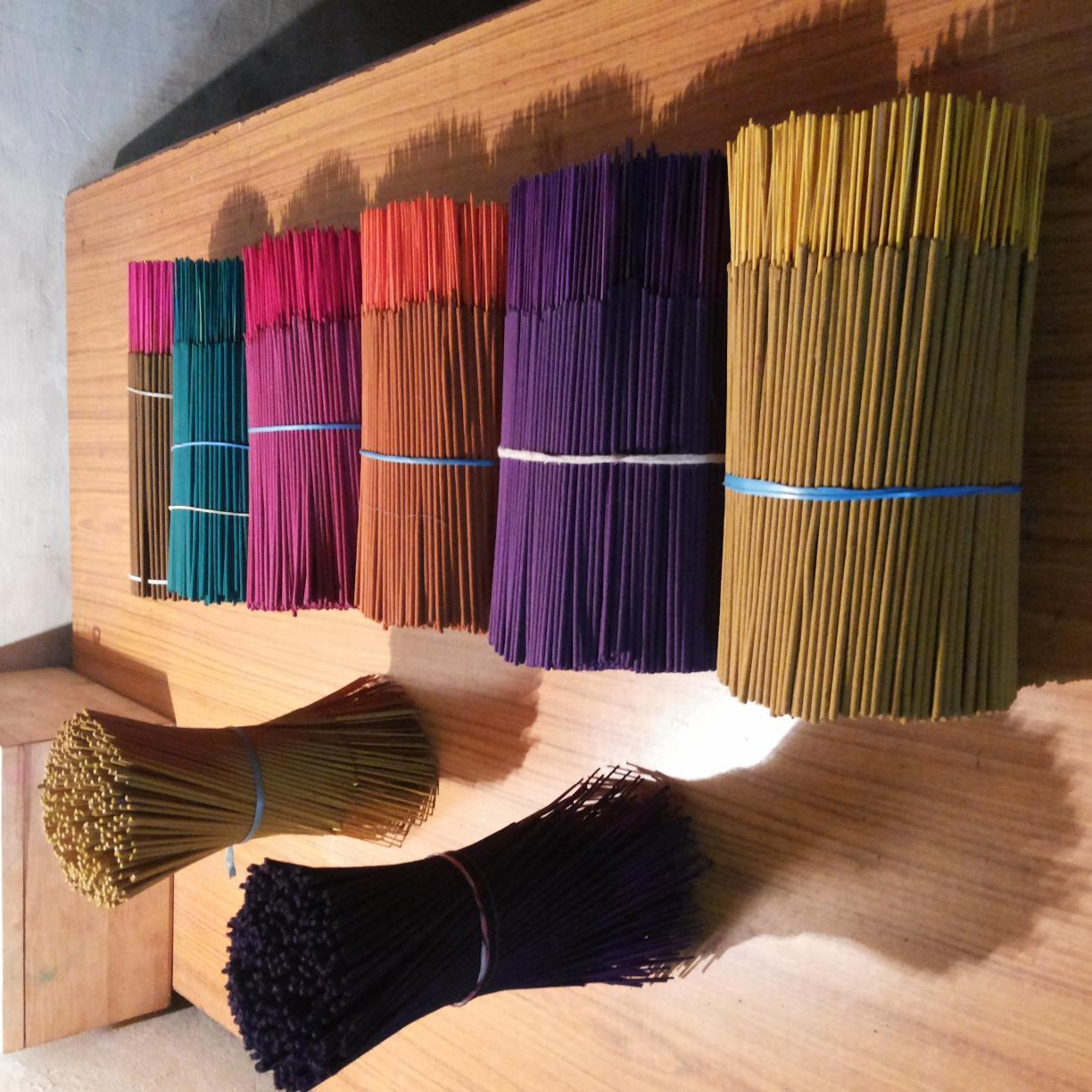 We are specialized and engaged in manufacturing of  Quality made Dhoop sticks, Incense sticks, Garden sticks, Raw Bathi , colour bathis, stick sambrani , candy