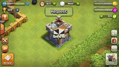 Clash of Clans beer! 
hate the chat feature in game. 
as always beer is good.