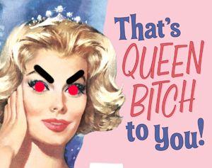 Let's face it. I'm a bitch. k?