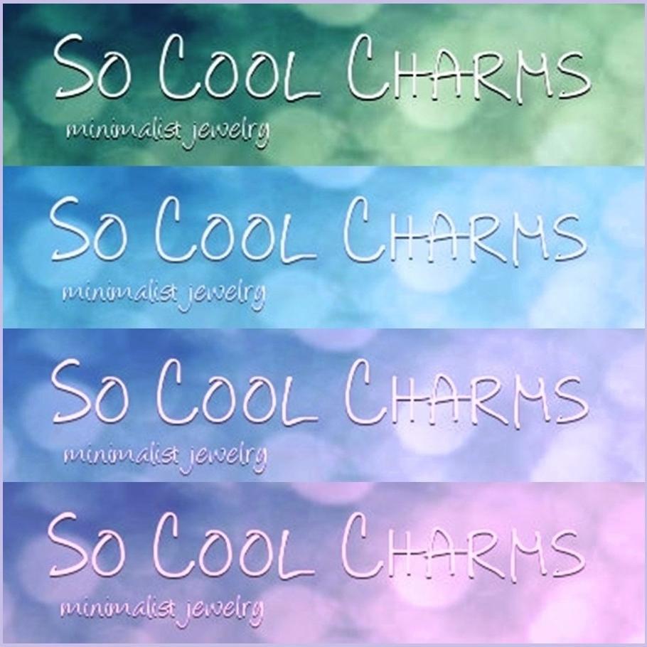 So Cool Charms. Minimalist jewelry. Just because less is more...