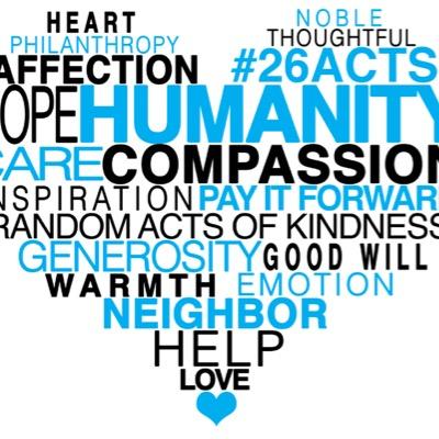 Giving people Random Acts Of Kindness one step at a time.  WE FOLLOW BACK!