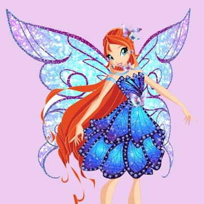 Hi I'm bloom i'm the leader of winx club my power is the dragon flame. I'm the princess of sparks i'm in love with sky my selki is serena #realenglishbloom