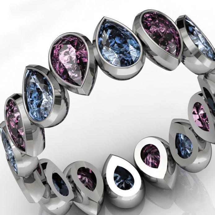 Custom jewelry design & fancy color diamonds