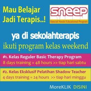 SNEEP_Adalah program pendidikan jalur cepat untuk menjadi terapis Anak Berkebutuhan Khusus. Tlp.089650623931