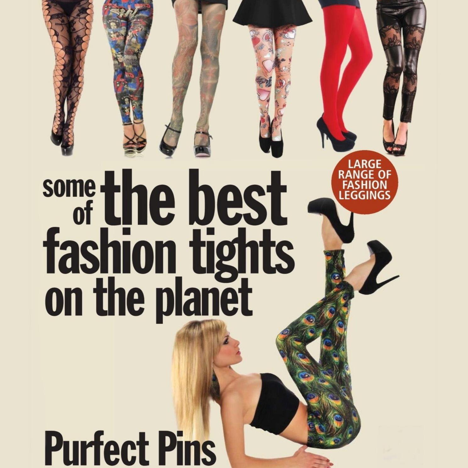 Purfect Pins specialize in Fashion Hosiery including Tights, Stockings, 
Hold Ups, Socks and Fashion Leggings.