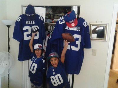 FAMILY,  FUN, LOVE AND BIGBLUE FOOTBALL BABY NYG'S #1 TRUE FAN....GIANTS ALL THE WAY!!